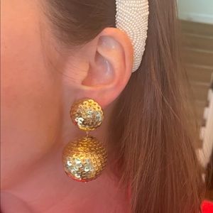 Tuckernuck Gold Disco Ball Earrings